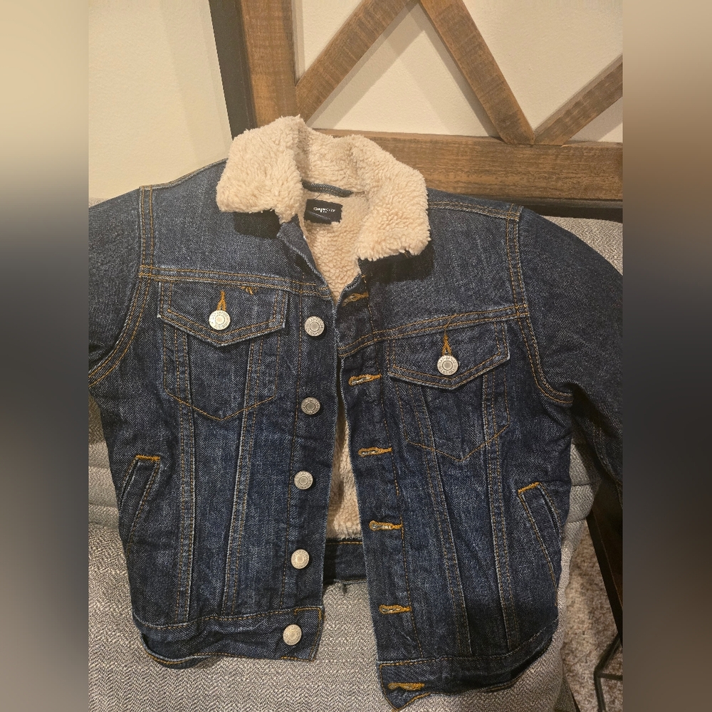 Gap Denim Sherpa Lined Jacket